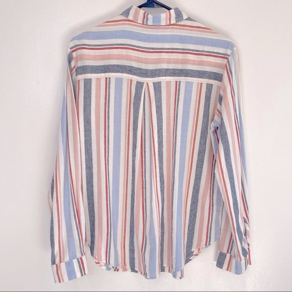 Anthropologie Maeve Chatham Striped Button Down - Picture 4 of 11